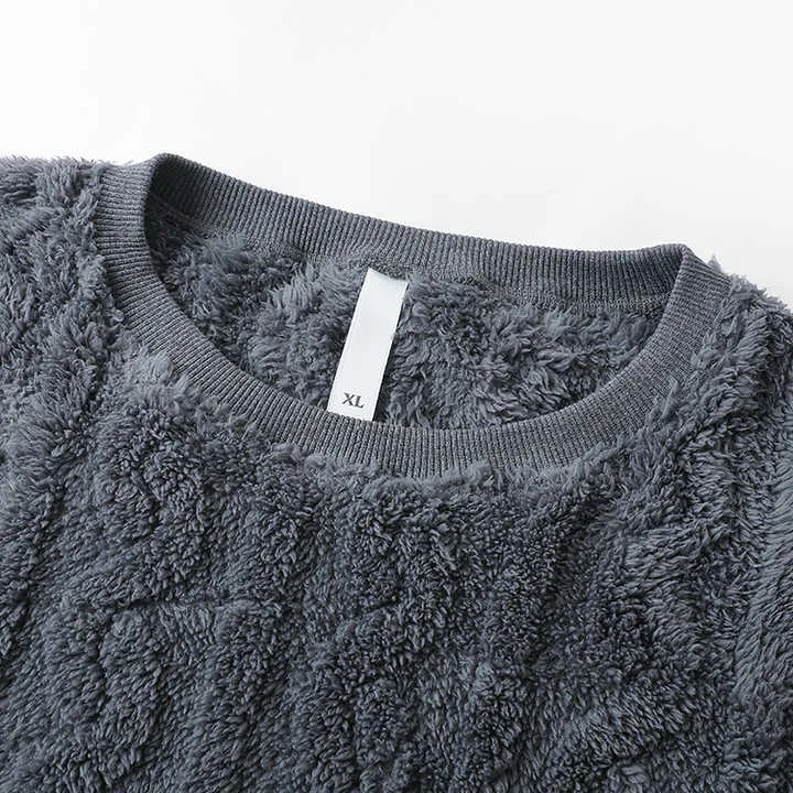 تصميم جديد من المصنع بيجاما من الصوف بفتحة . New Design Factory O-Neck Fleece Pajamas