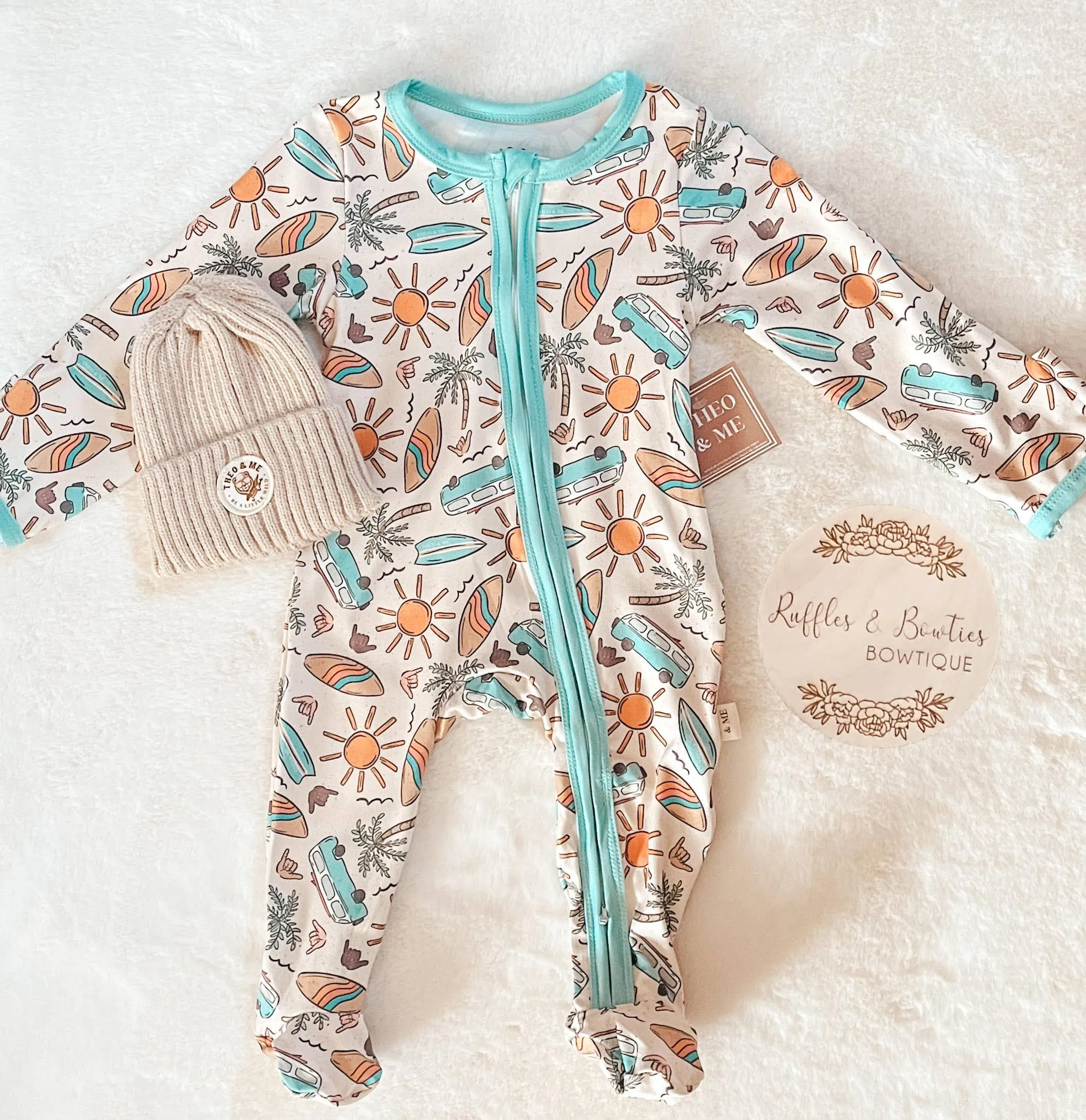 Baby Boys Soft Sleepers - Summer Lovin Surf