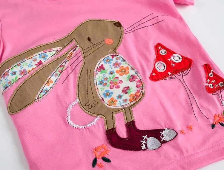 Baby Girls t-shirt 100% cotton kids summer clothes