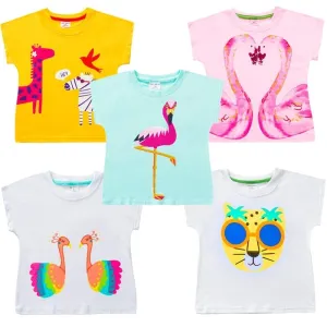 Baby Girls t-shirt 100% cotton kids summer clothes