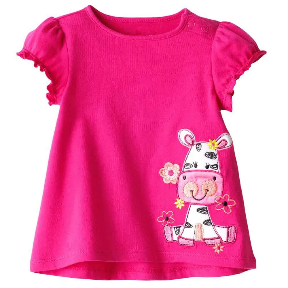 Baby Girls t-shirt 100% cotton kids summer clothes