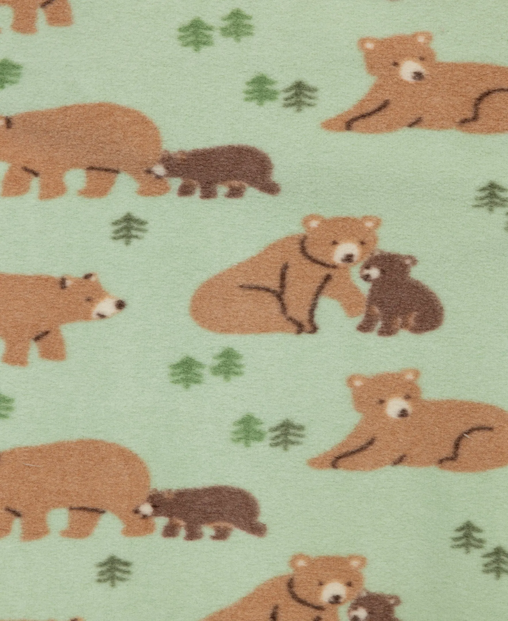 Bear Fleece Zip Front Sleeper Footie (12M-24M)