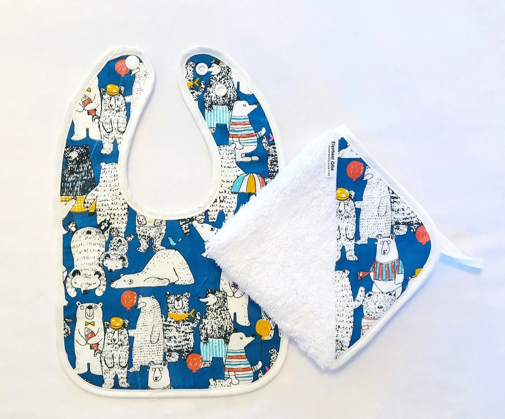 Bib   Face Cloth Set - Small
