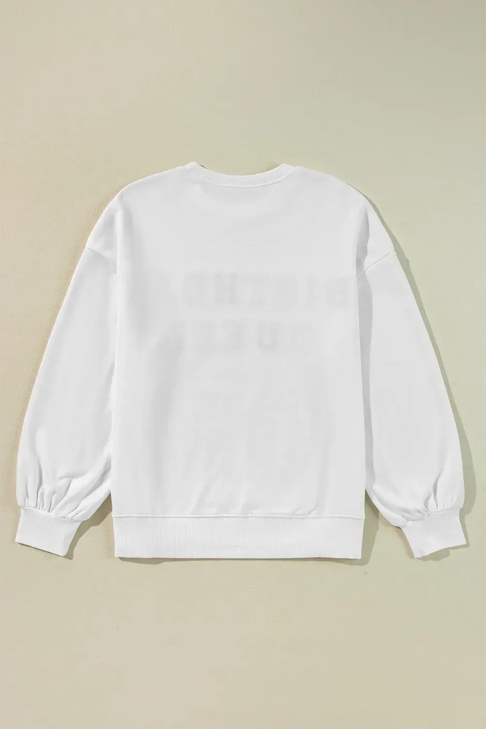 BIRTHDAY QUEEN Sequin Round Neck Long Sleeve Sweatshirt