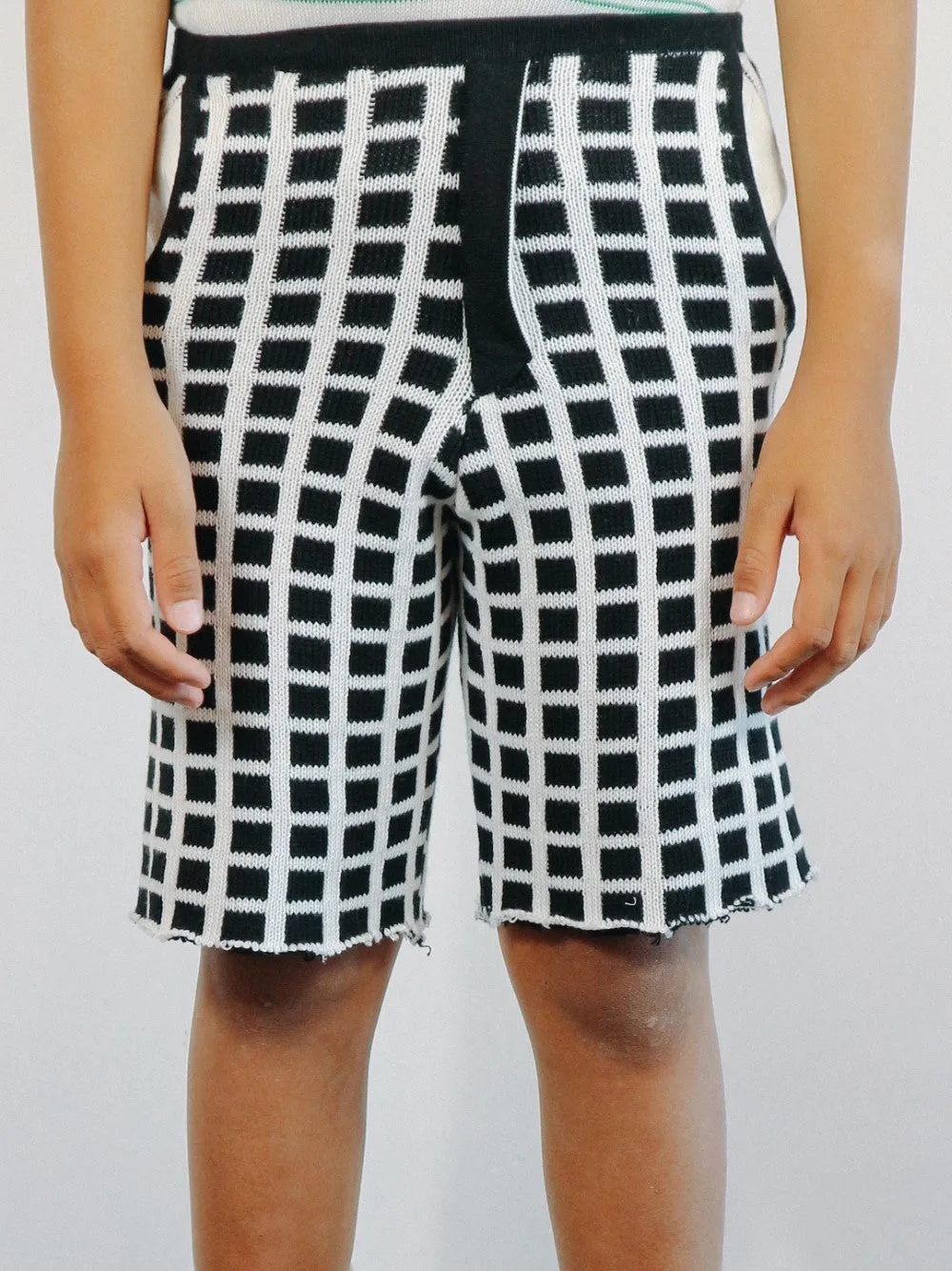 Black and White Shorts