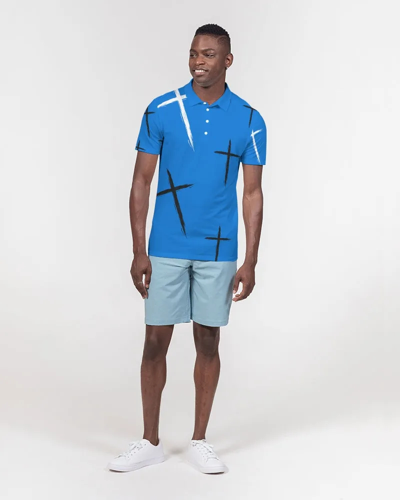 Blue Cross Men's Slim Fit Short Sleeve Polo