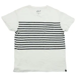 Breton Stripe Tee - Chalk / Blue Graphite (Final Sale)*