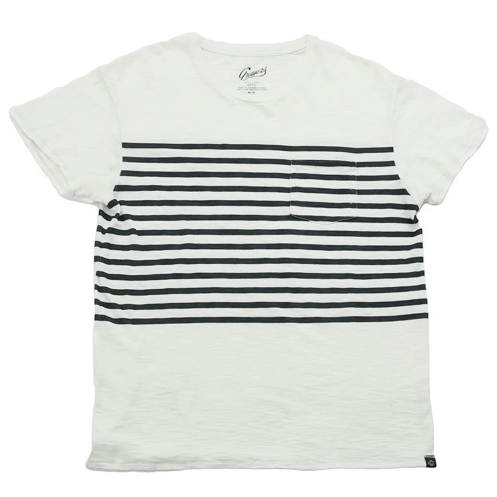 Breton Stripe Tee - Chalk / Blue Graphite (Final Sale)*