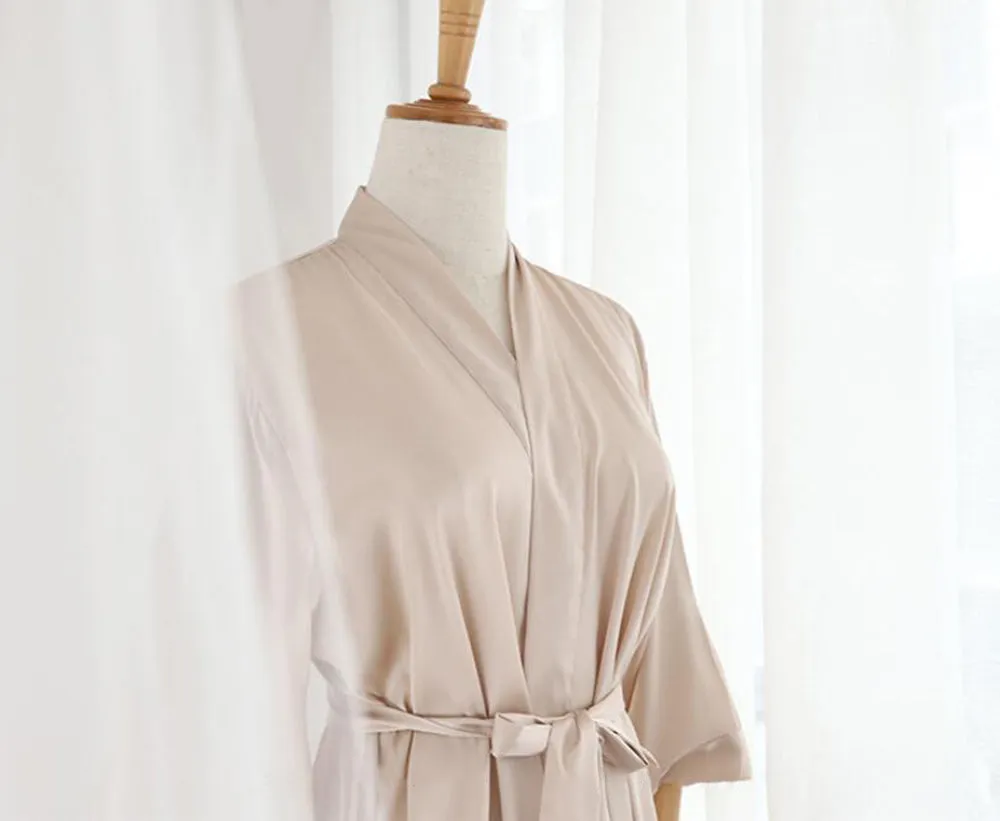 Bridesmaid Gifts Silk Bridal Robe Bridesmaid Robes Embroidered Bride Robe