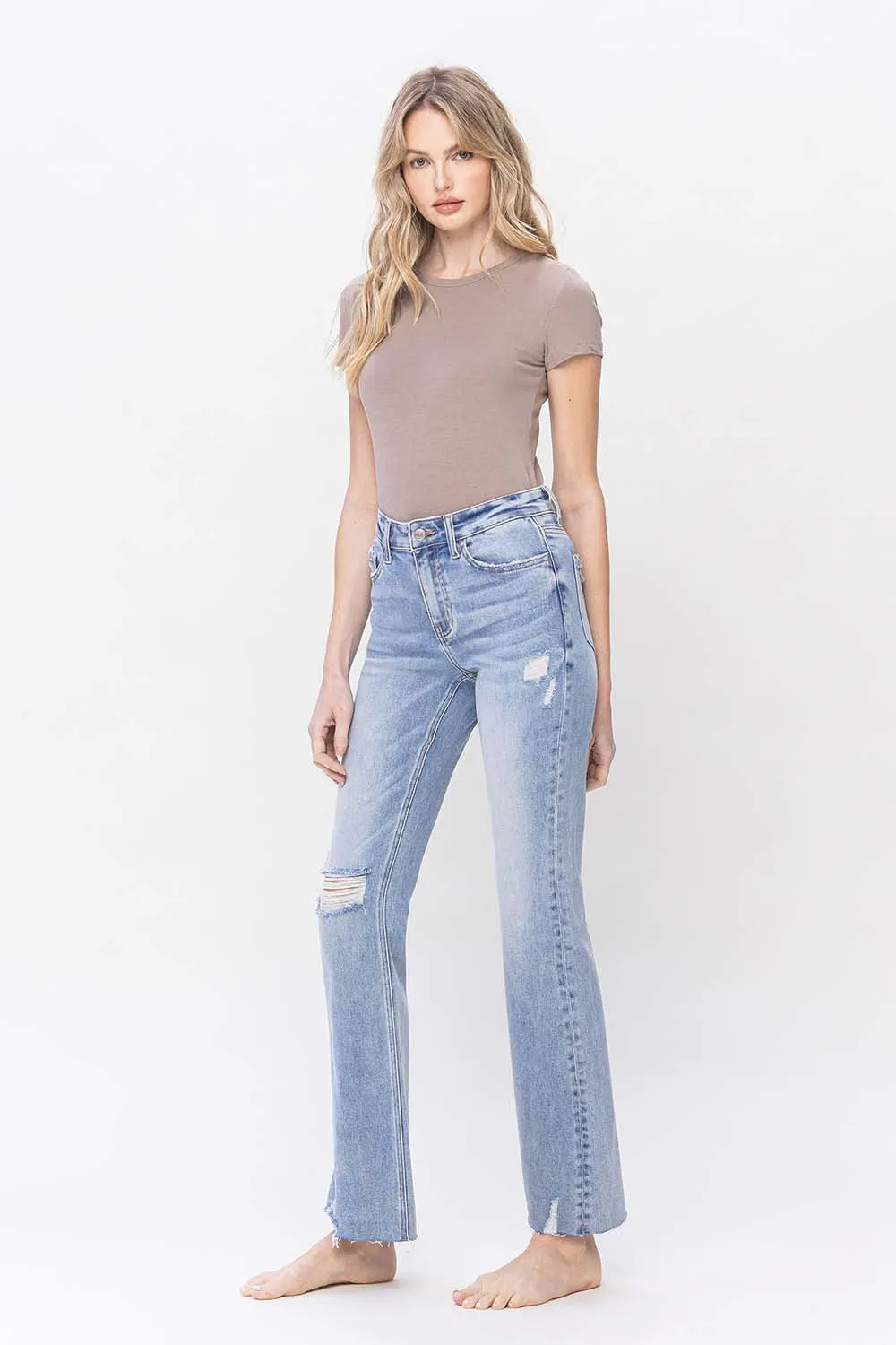 Briella High Rise Relaxed Bootcut Denim Jean