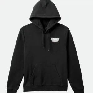 BRIXTON LINWOOD HOOD BLACK/CHINOIS GREEN/SEPIA