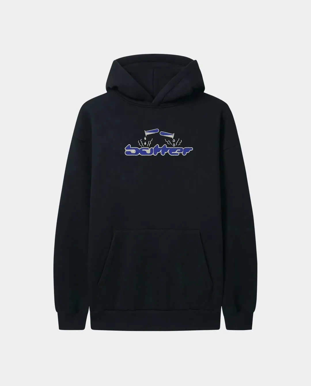 Butter Goods - Corrosive Applique Pullover Hood - Black
