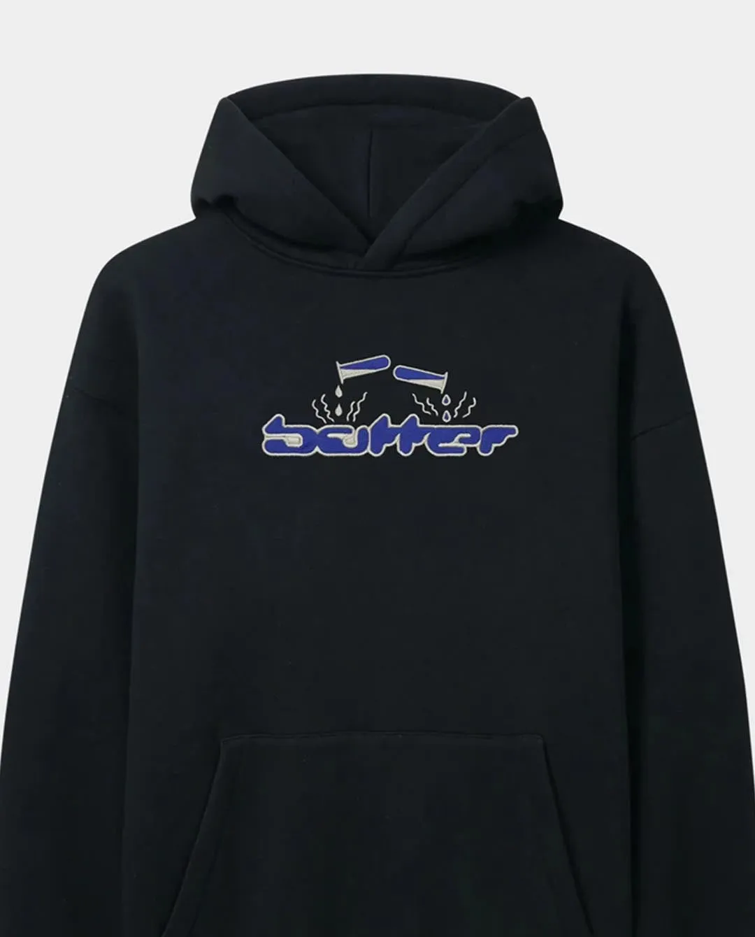 Butter Goods - Corrosive Applique Pullover Hood - Black