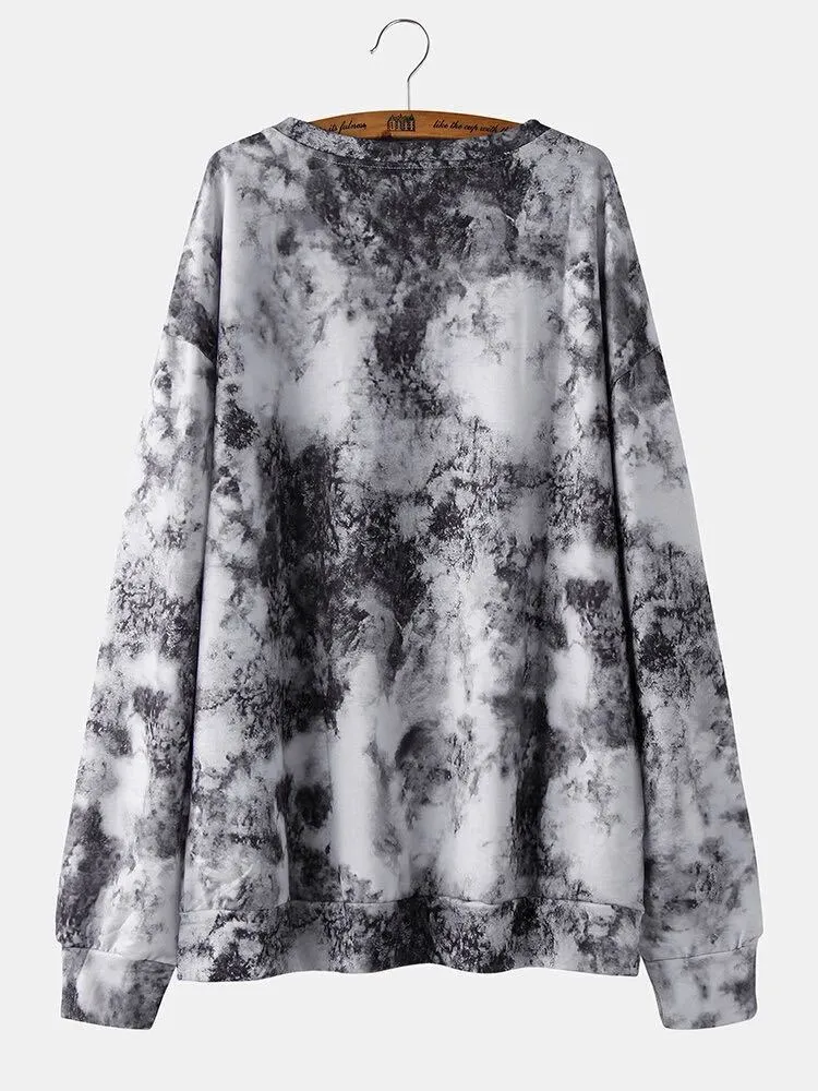 Butterfly Print Long-Sleeved Round Neck Bottoming Sweater Women