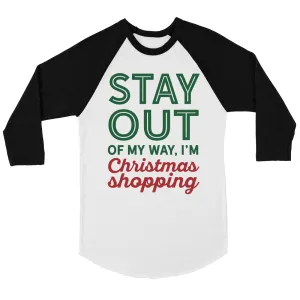 Christmas Shopping BKWT Womens Baseball Shirt