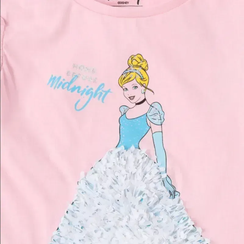 Cinderella Graphic Print Crew-Neck T-shirt with Embellishments