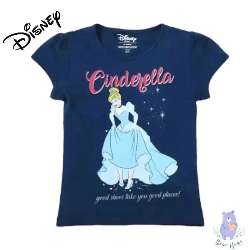 Cinderella Print Round-Neck T-shirt