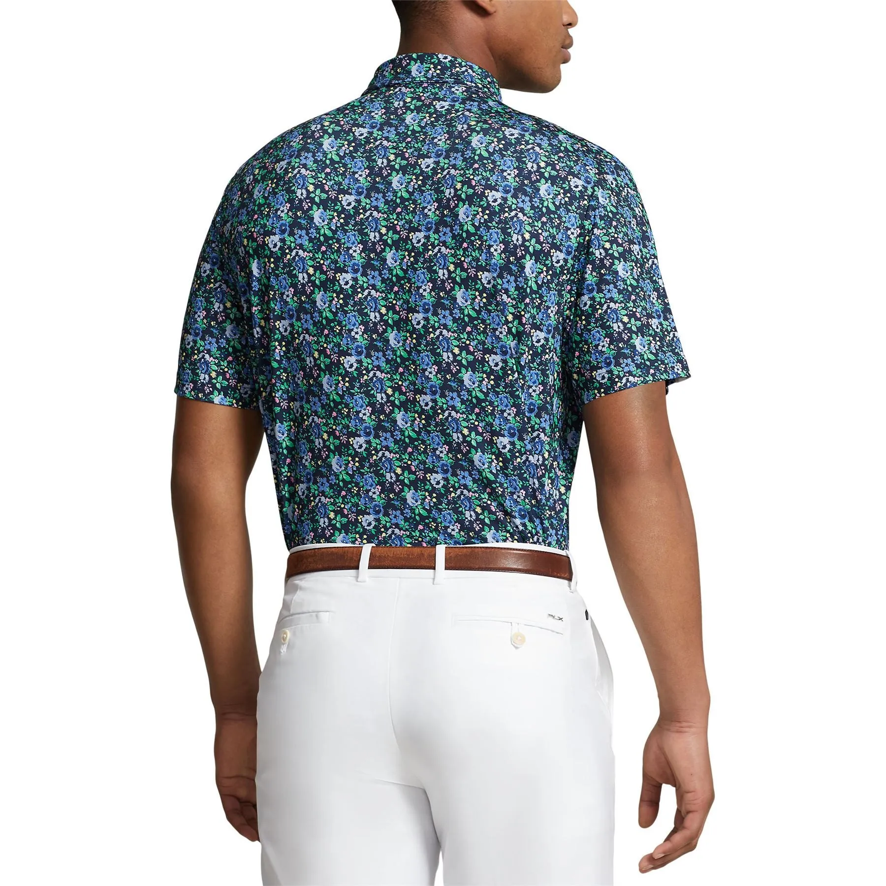 Classic Fit Performance Polo Refined Navy Multi Newport Petals - SS24