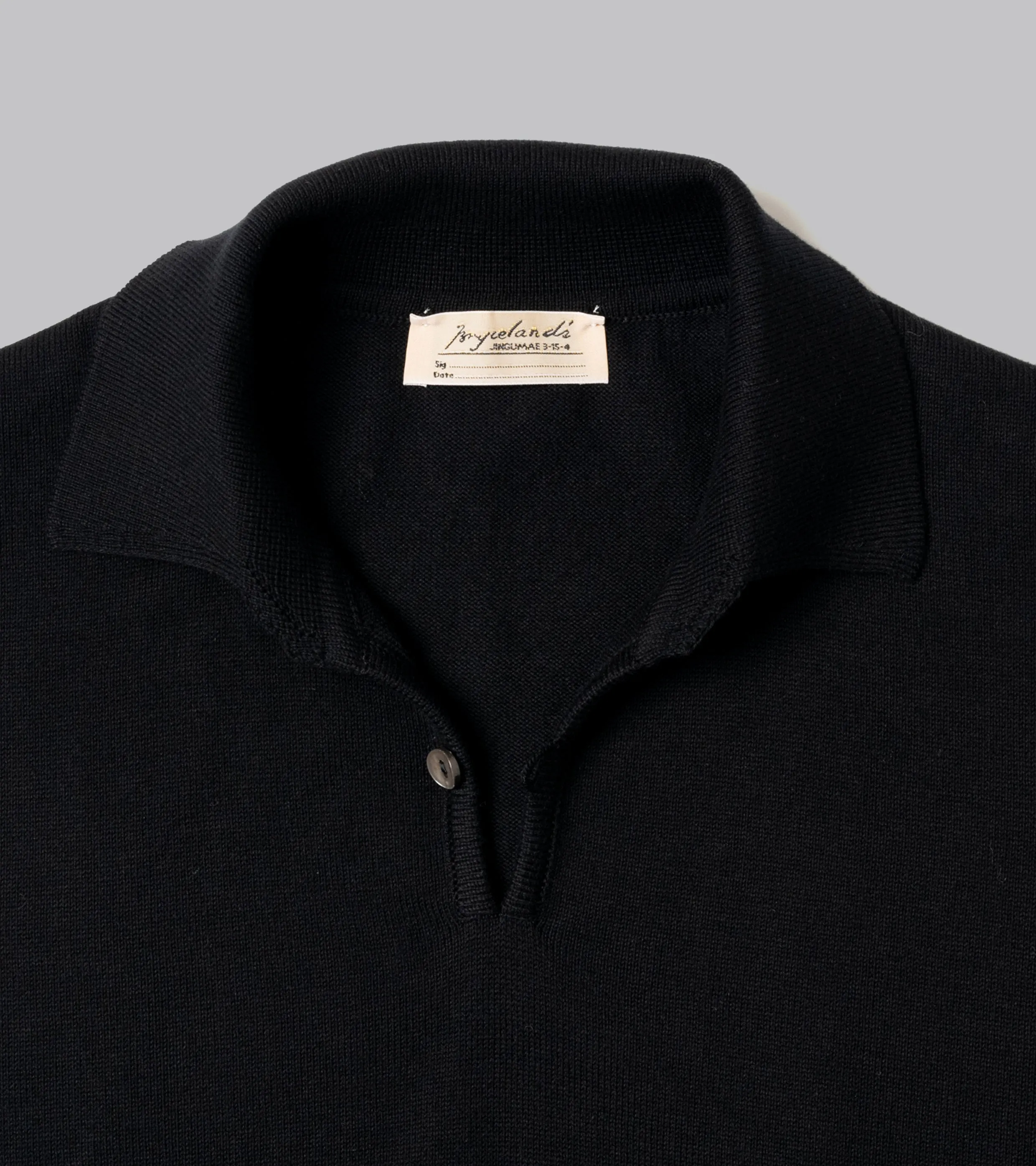Cotton Short Sleeve ‘Skipper’ Polo Black