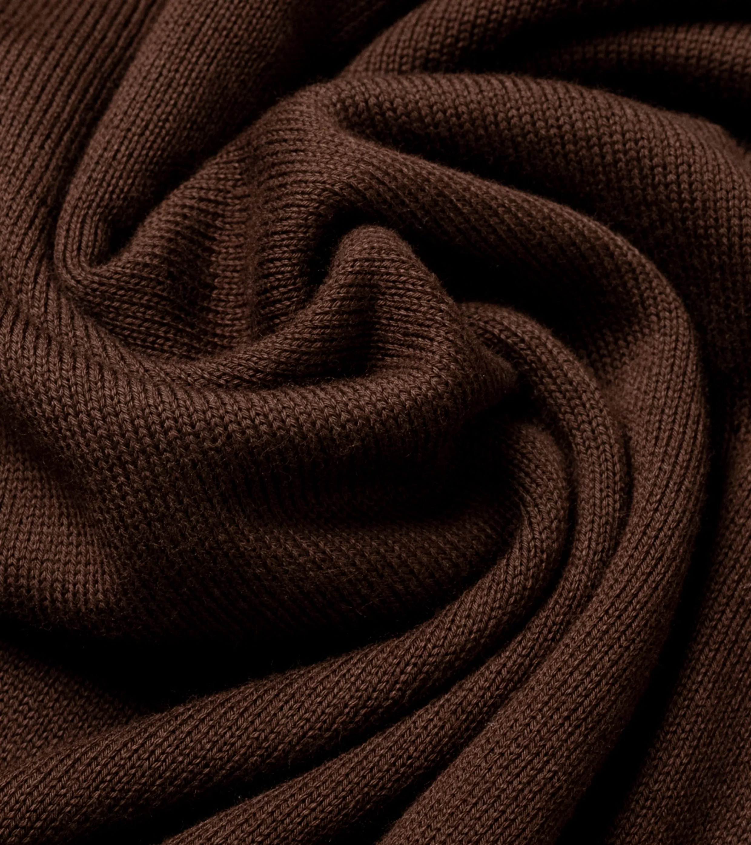 Cotton Short Sleeve ‘Skipper’ Polo Brown