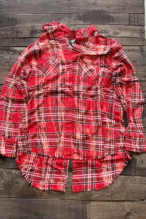 Crisp Morning Air Flannel in Red/Brown
