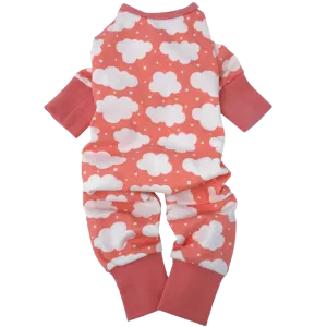 Cuddle Pup Pajamas | Fluffy Clouds Coral