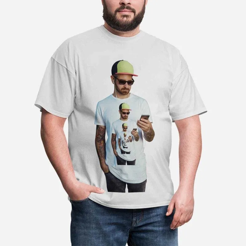 Custom Shirts with Personalized Pictures Funny Infinity Design Men's All Over Print T-shirt