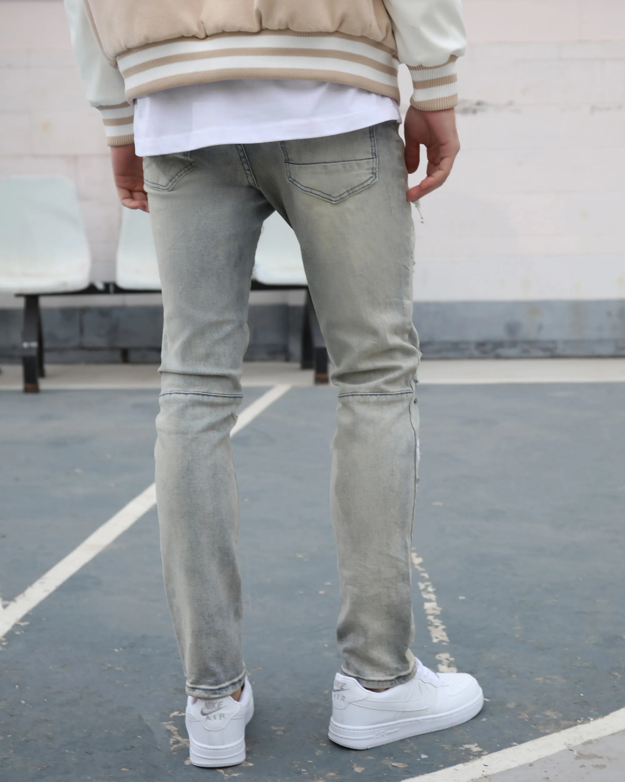 Distressed Ripped Vintage Trendsetter Jeans-Mexico Local Delivery