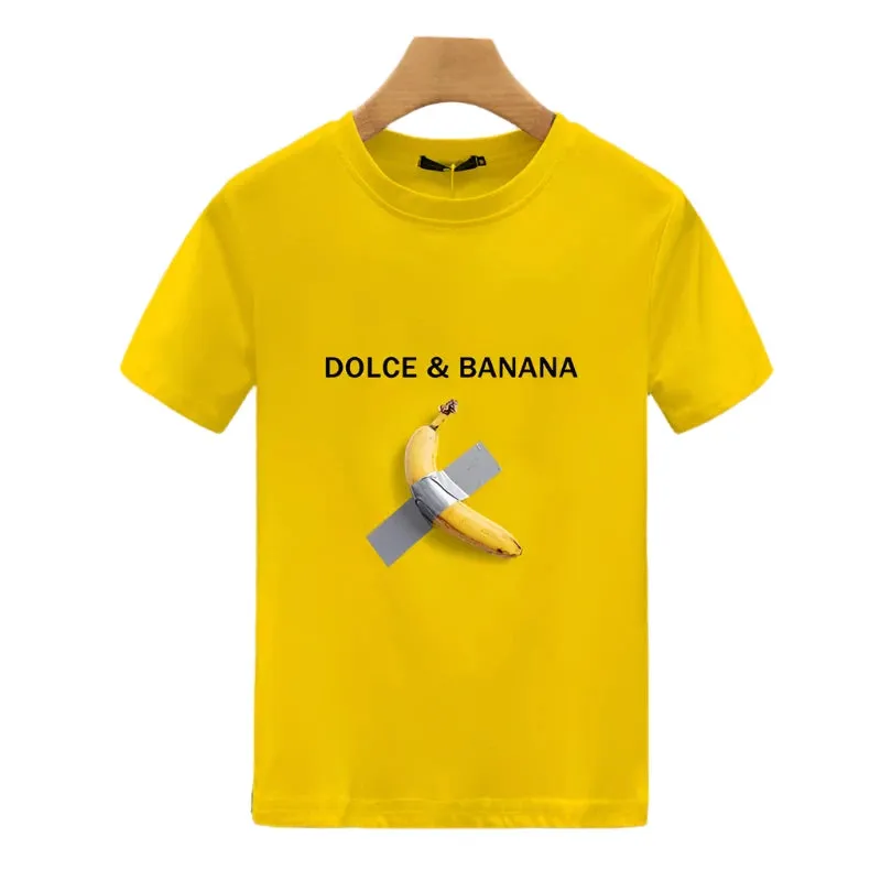 Dolce & Banana Greek Mythology Snake Hair Graphic T-Shirt - Cute Printed Spring/Summer Tee for Men & Women