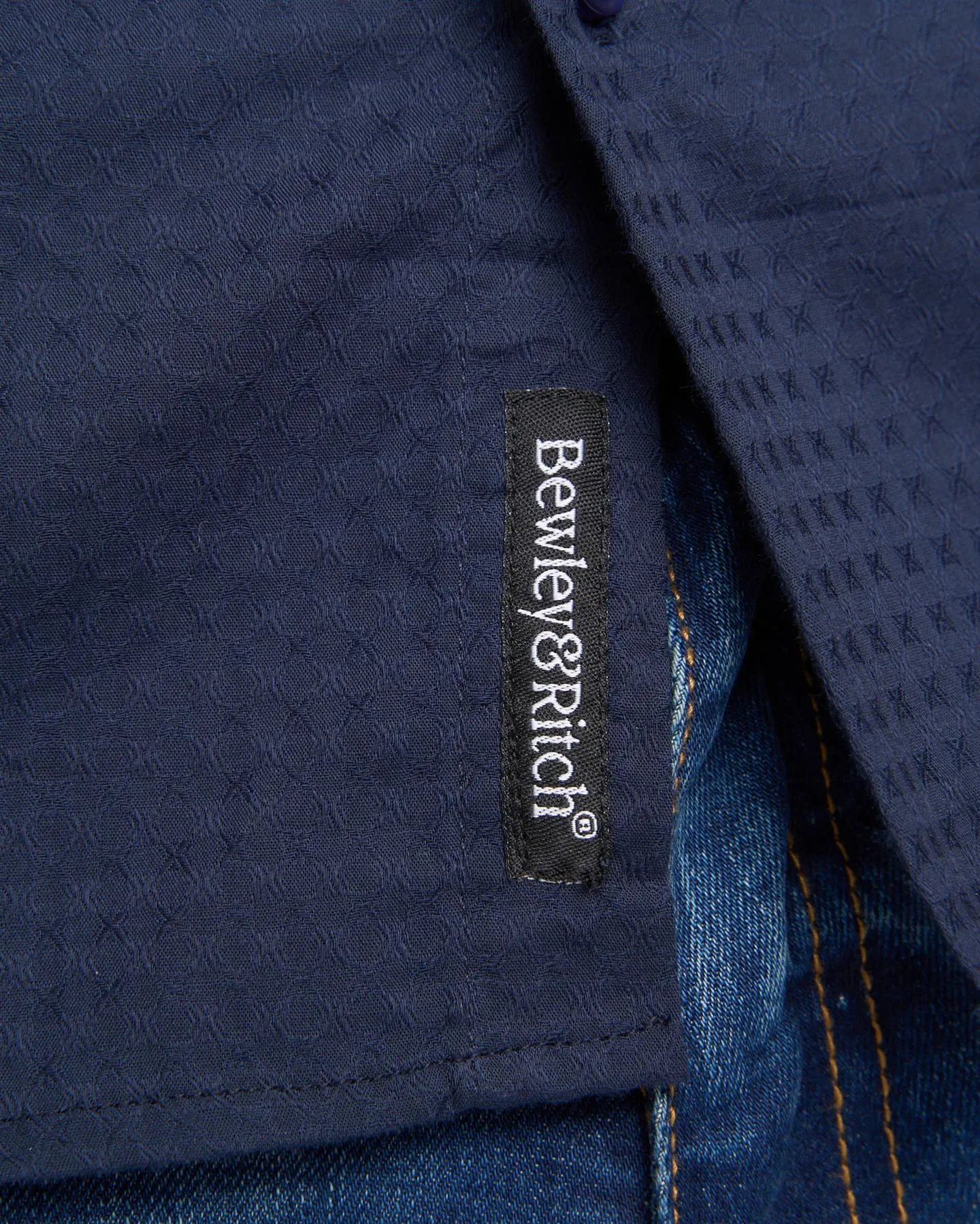 Edgeworth Slim Fit Shirt Navy