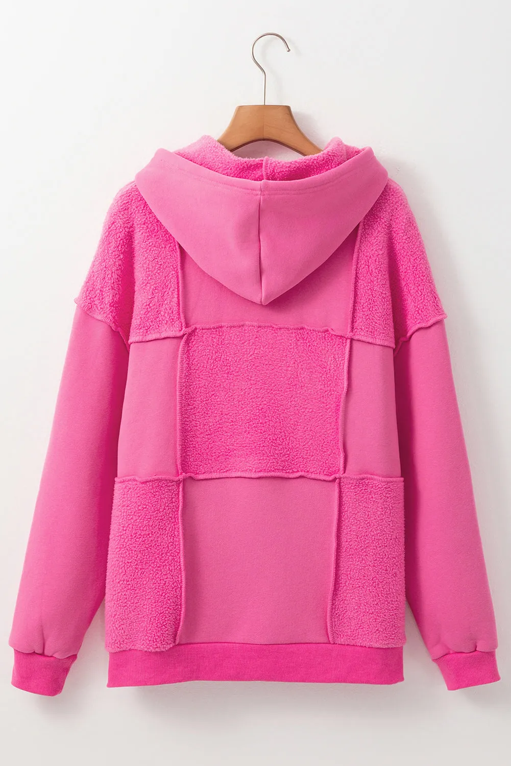 Exposed Seam Long Sleeve Hoodie