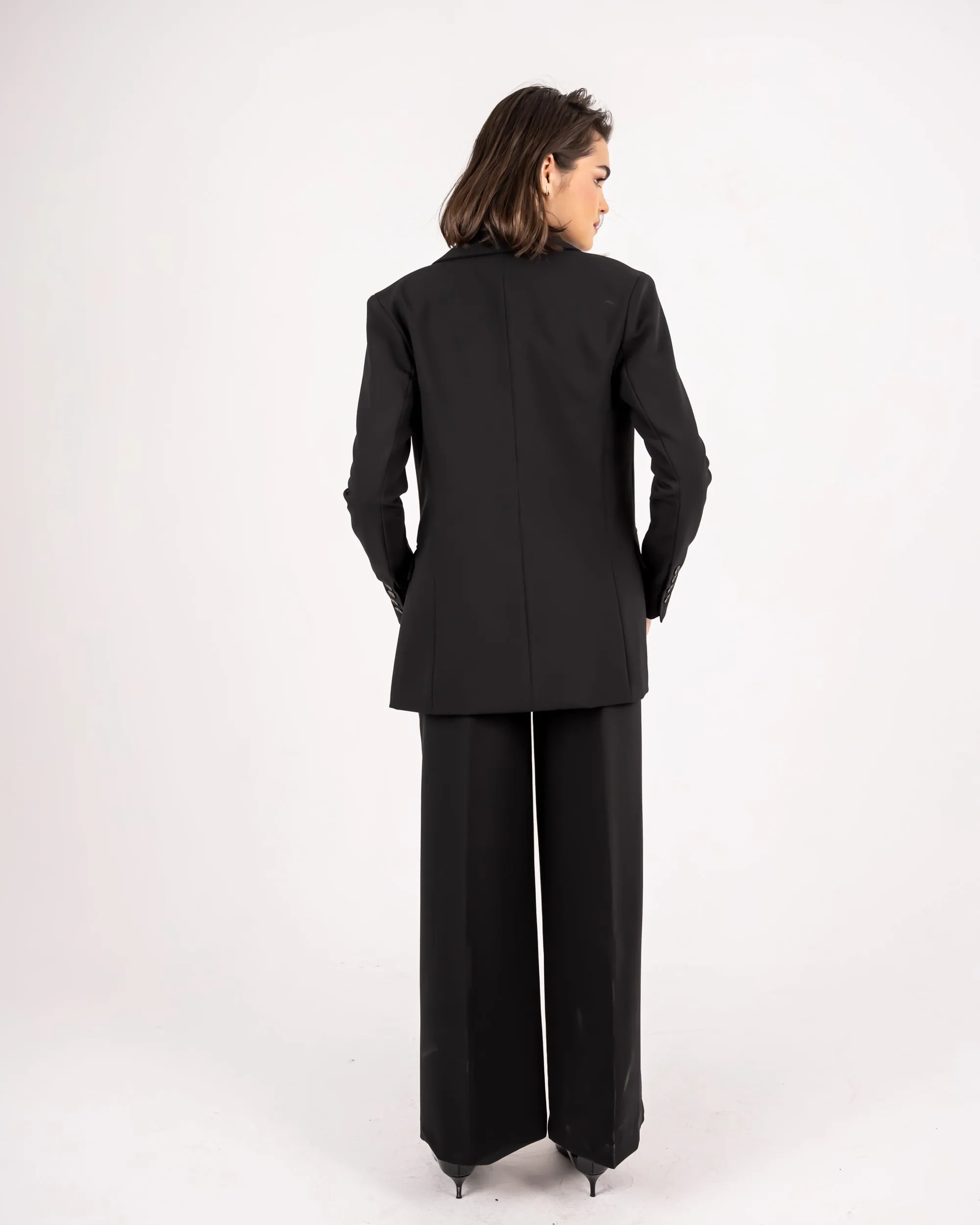 FORMAL WIDE LEG TROUSERS-BLACK