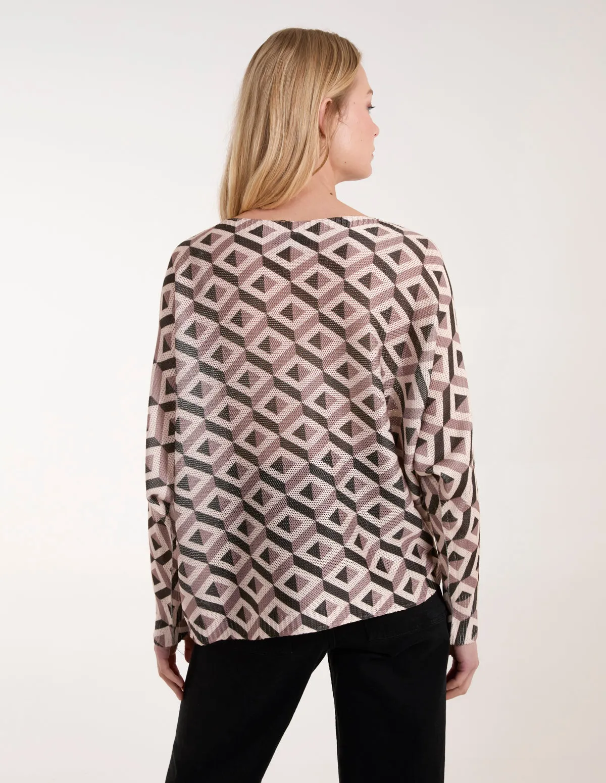 Geometric Print Top