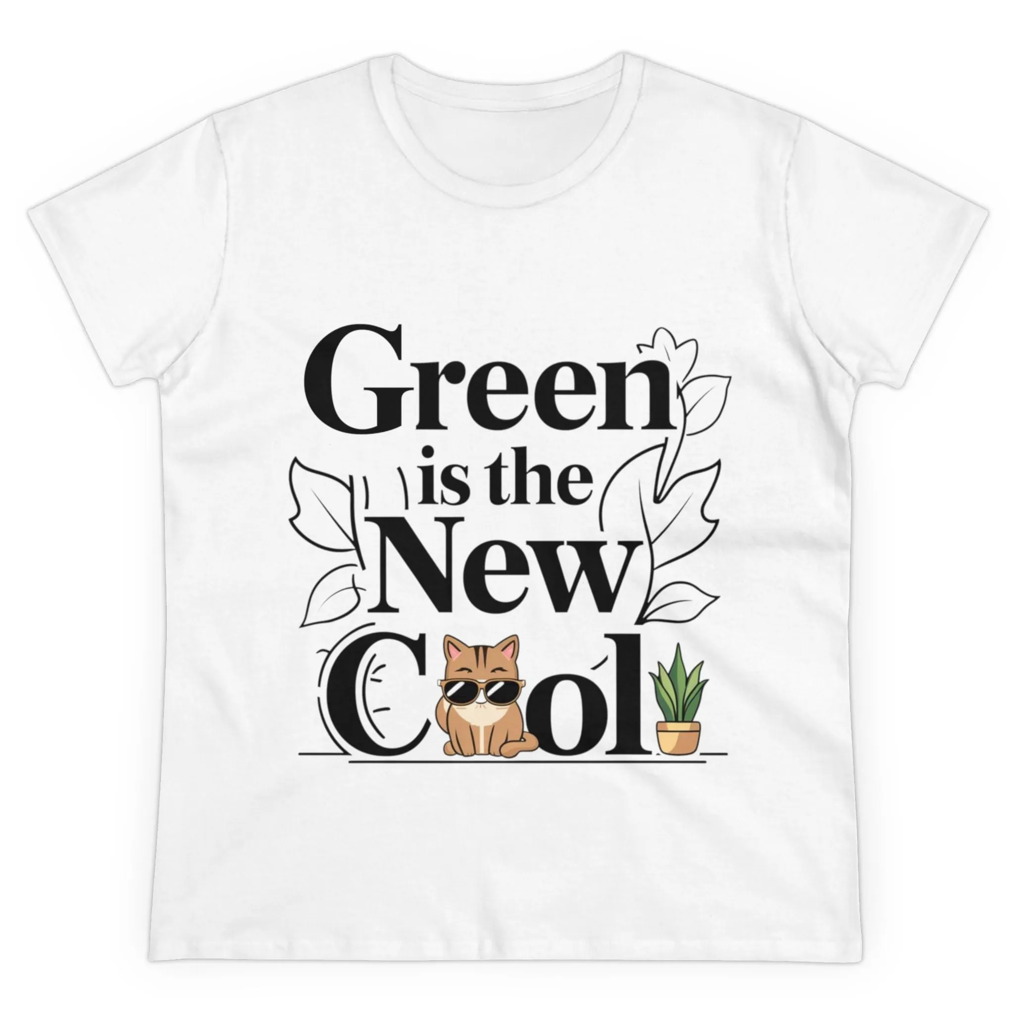 Green Is The New Cool Short Sleeve Regular Fit Cotton T-Shirt