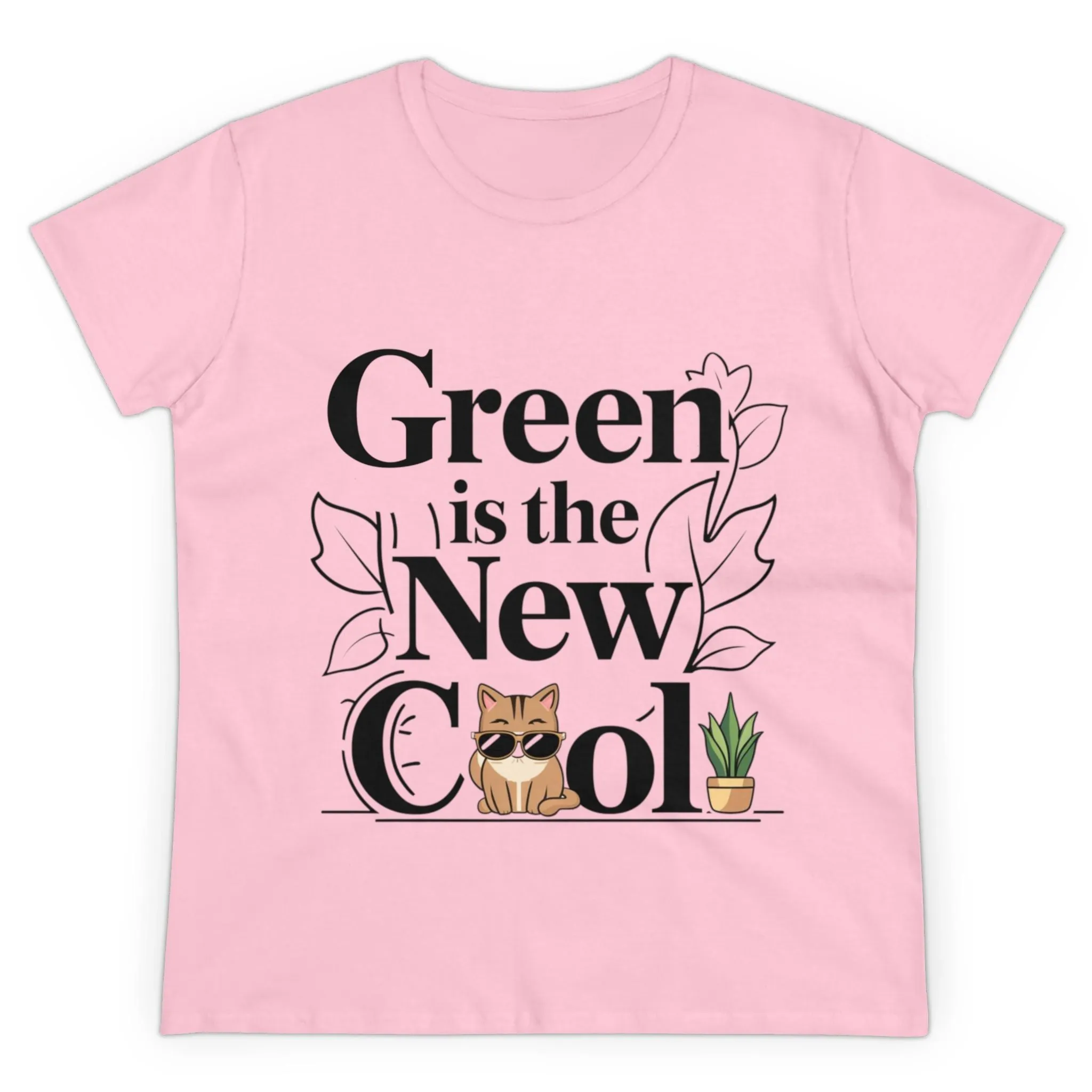 Green Is The New Cool Short Sleeve Regular Fit Cotton T-Shirt