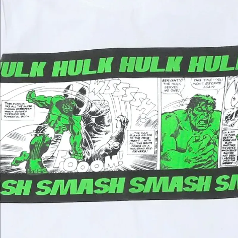 Hulk Print Round-Neck T-shirt