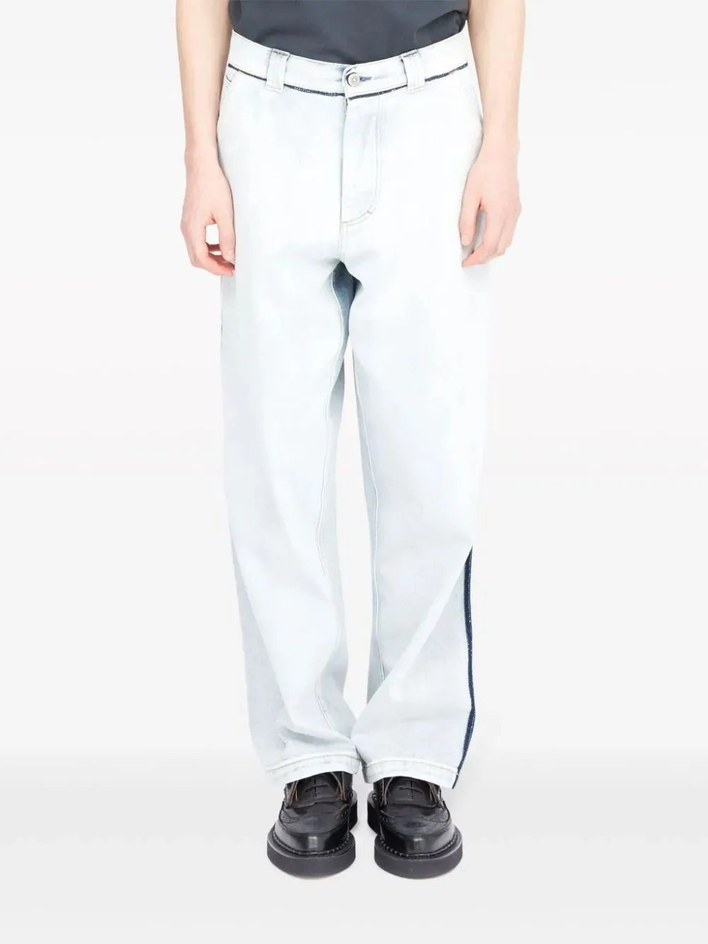 Japanese denim straight-leg jeans