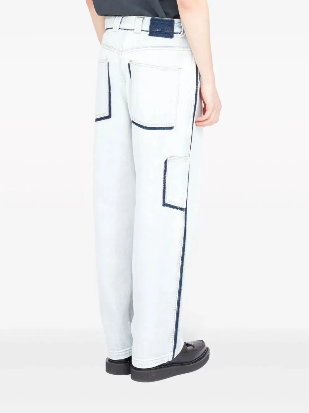 Japanese denim straight-leg jeans