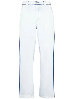 Japanese denim straight-leg jeans