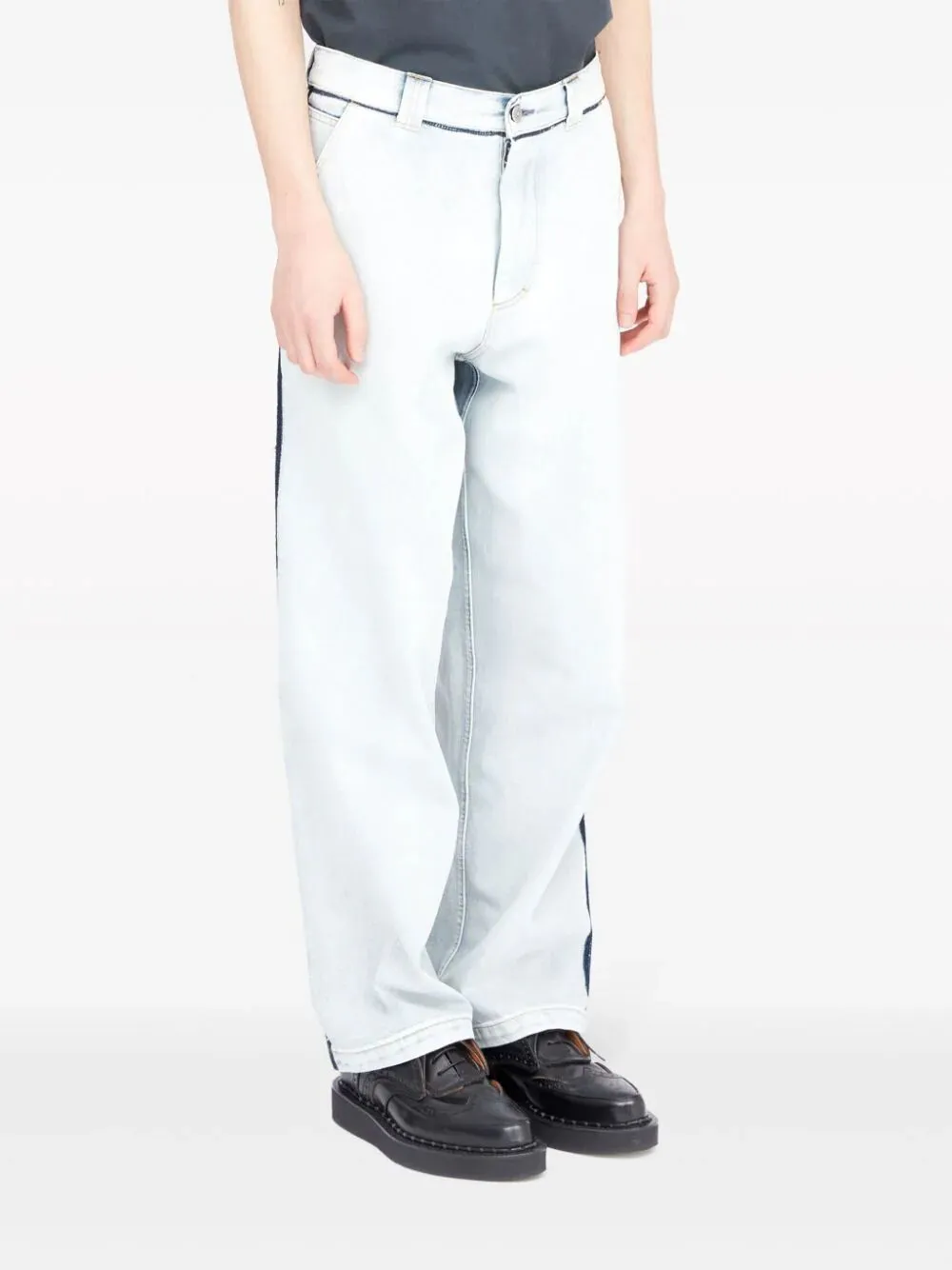 Japanese denim straight-leg jeans