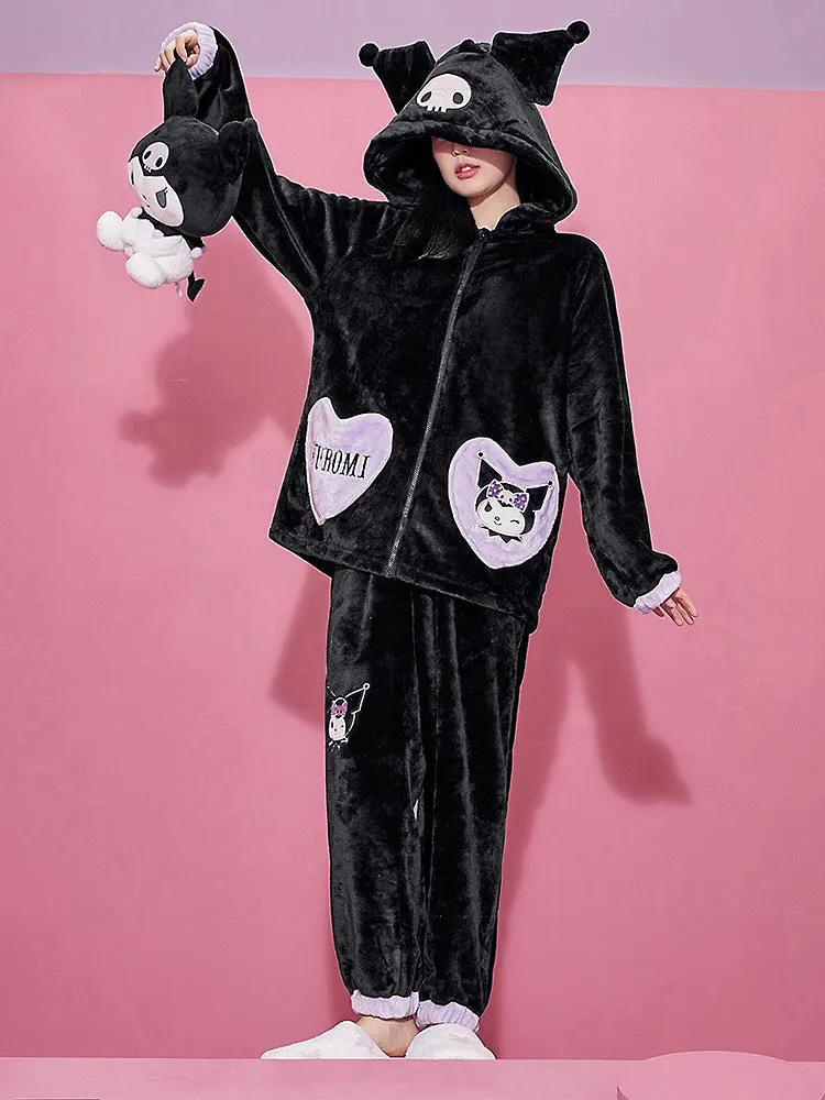 Kuromi Fleece Pajamas