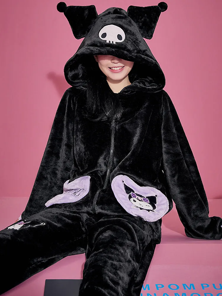 Kuromi Fleece Pajamas