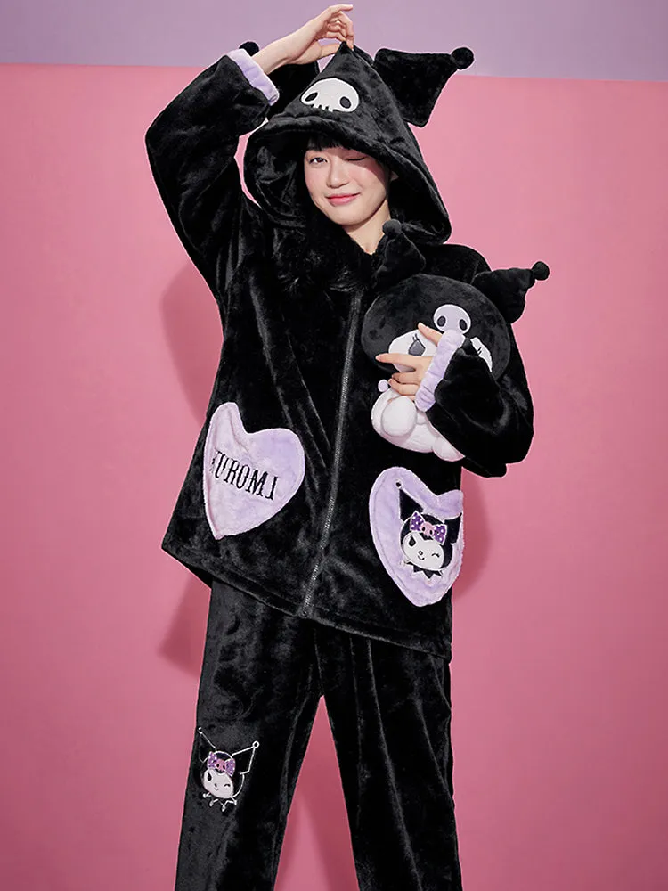 Kuromi Fleece Pajamas