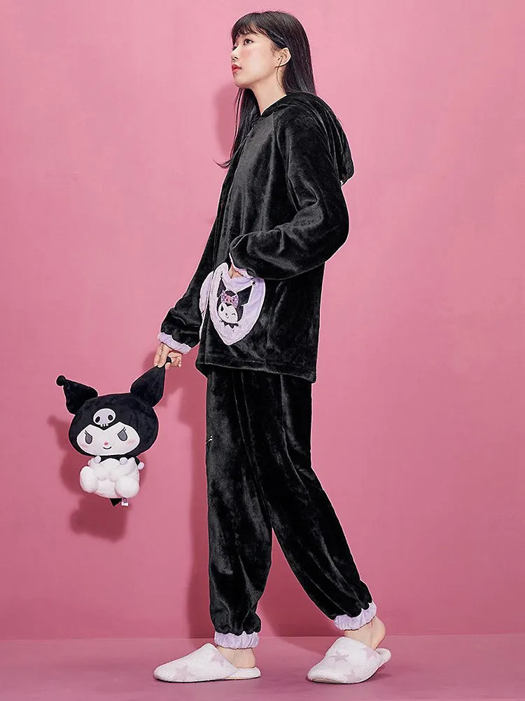 Kuromi Fleece Pajamas