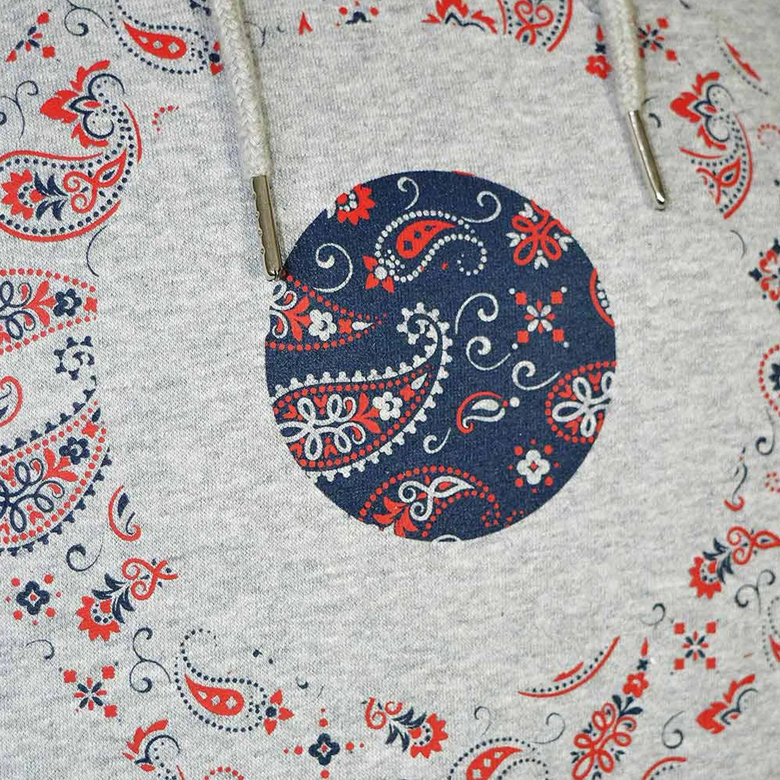 Lambretta Mens Paisley Target Hoodie
