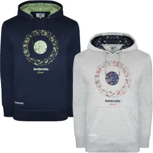 Lambretta Mens Paisley Target Hoodie