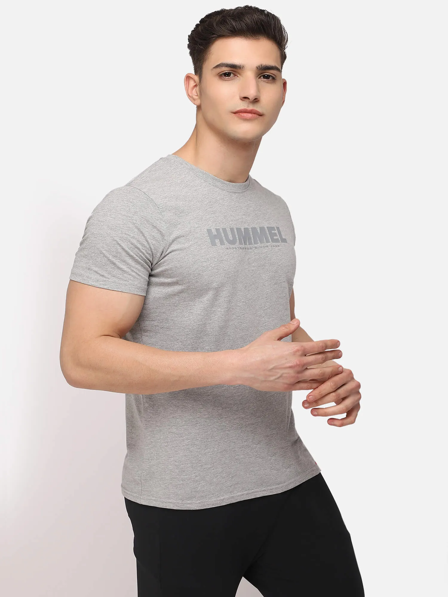 Legacy Round Neck Cotton Rich Half Sleeve Solid Regular fit Cottonpoly T-shirt for Men Comfortable soft Breathable Fabric Stretchable for Everyday Use Ideal for Casualwear