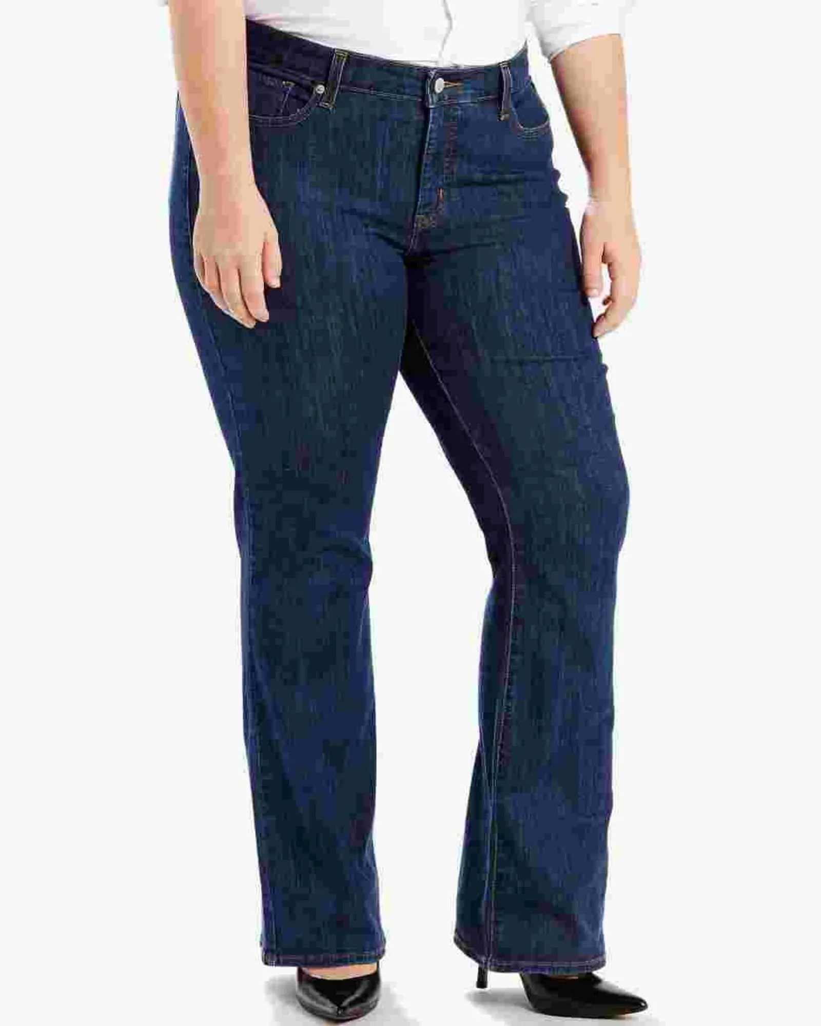 Levi's Women's Trendy  Classic Bootcut Jeans Blue  22W | Blue