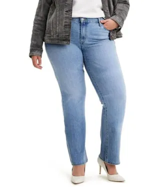 Levi's Women's Trendy  Classic Straight Leg Jeans Blue  20W | Blue