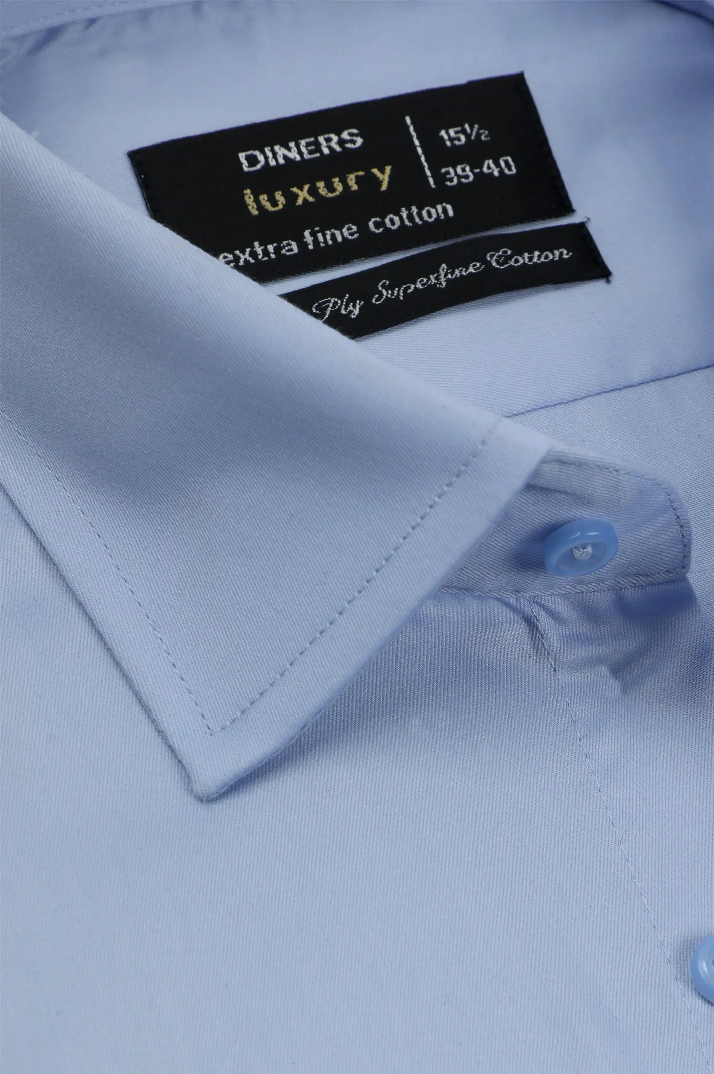 Light Blue Plain Formal Men Shirt